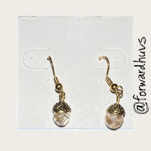 Bundle Sale 3 for $15 | Artisan Earrings – Acorn Style – Faceted Beads